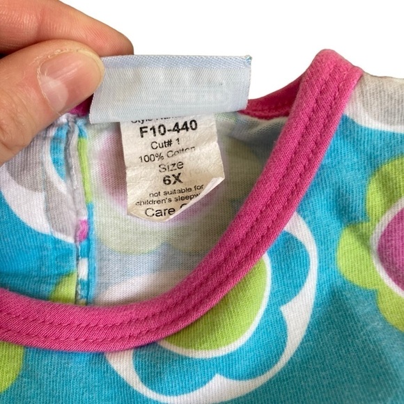 Chez Ami by Patsy Aiken Retro Style Bell Sleeve Floral Polka Dot Cotton Dress 6X - Picture 11 of 16